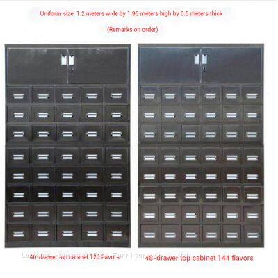 Traditionelles chinesisches Arzneimittel-Ausgabeschrank – Mehrfachschubladen-Schrank aus Edelstahl zur Lagerung von Kräutermedizin für Krankenhäuser und Kliniken in Malawi photo-2