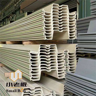 Reliable PVC Grade U-Type Plastic Sheet Piles ASTM Standard Vinyl Seawall Solutions Cutting Processing Service Low Maintenance