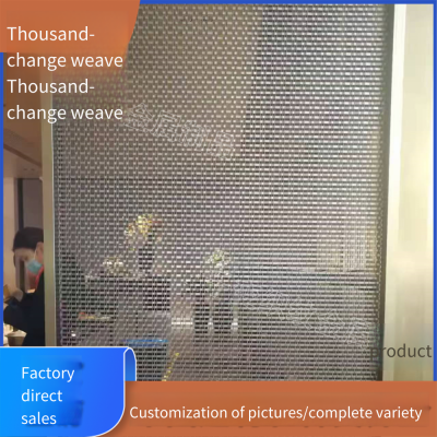 Antiqued Jujube-red and Bronze-colored Partitions, Black, Gray, Red and Blue Metal Woven Decorative Nets, Decorative Patterns Like Pimpled Surface, Zigzag, Square and Grid photo-2