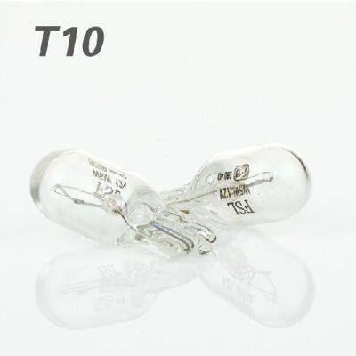 Factory Price T10 Glass Amber Bulb 168 Bulb 12V5W Wedge Bulb Halogen W2.1x9.5d