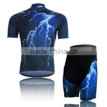 Lightning design 3XL Plus Size Bicycle Bike Cycling Jersey Sets for Men