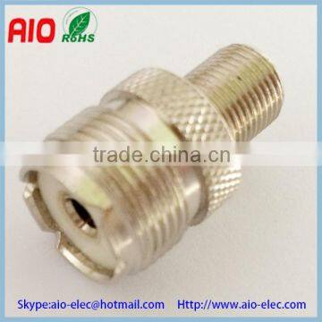 UHF female to F female RF connector ,SO239 to F female