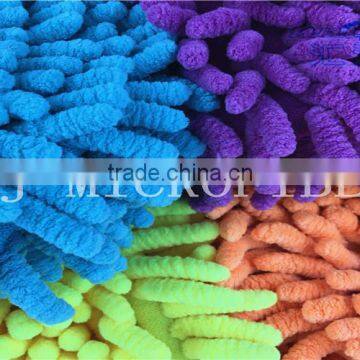 Colorful Useful Microfiber Big Chenille Fabric Used In Bath Mat Or Car Cleaning Wash Mitt