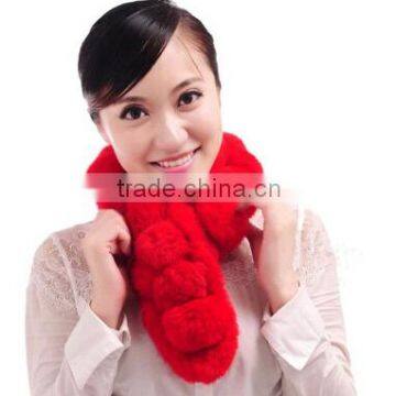 Hot Sale Real Rex Rabbit Fur Scarf For Women