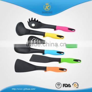 KITCHEN KING Turner/slotted Spoon/spoon/soup Ladle/pasta Spoon/skimmer Nylon Cooking Tools Set With Stand photo-2