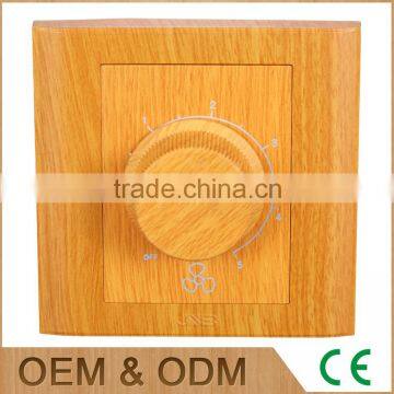 A series yellow wood series rotary switch, 3 speed rotary dan switch, dimmer switch                        
                                                                                Supplier's Choice