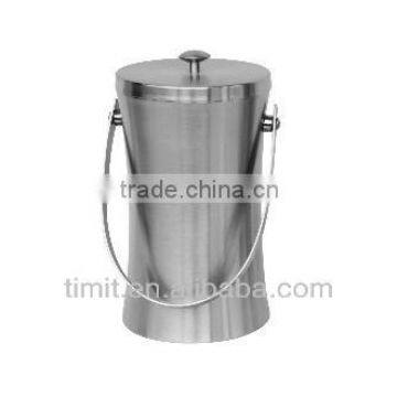 Double wall Waist Portable Ice Bucket & Ice Tong with lid