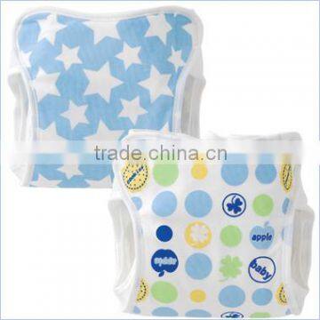 made in japan products high quality new design baby diaper cute polka dot and star pattern cloth diaper cover for boys