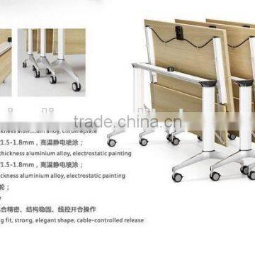 moving folding frame table for training room