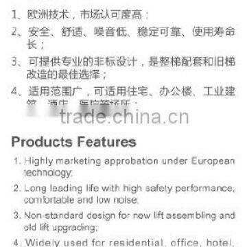 Elevators Parts Two Panels Side Opening Landing Doors in the Car photo-3