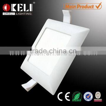 White arc edge reccessed led panel light