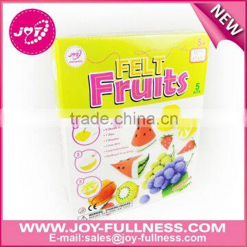 Kids felt sewing fruit kit