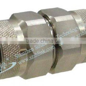 stainless steel adaptor for 6 Ghz frequency of N connector types of cable joints with coaxial cable price