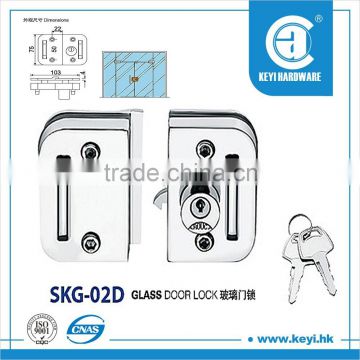 South America Frameless glass door lock 02D