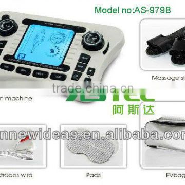 2014 new Tens Acupuncture Electronic pulse Massager machine ( CE & RoHS) AS979B