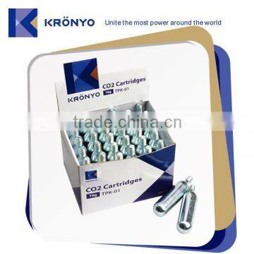 KRONYO 16g co2 cylinder 16g threaded co2 cartridges co2 inflator