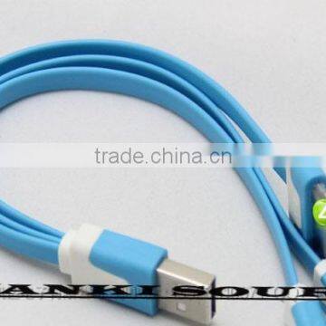 Factory Supplying 3 in 1 Micro USB Cable With Top Quality Flat Noodle 3 in 1 Usb Cable photo-6
