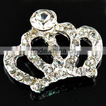 23x27mm Wholesales Price AAA Quality Alloy Crown Crystal Rhinestone Button for WeddingJewelry Garment Accessory