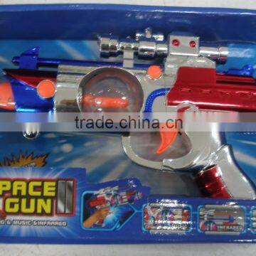 flashing led space gun with turn ball