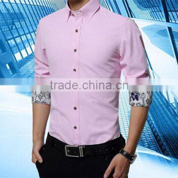 2016 new design slim fit men fashion shirts in bulk wholesale