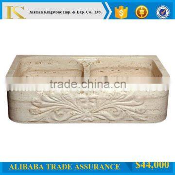 Natural hand made marble bathroom sinks for Floor and Wall