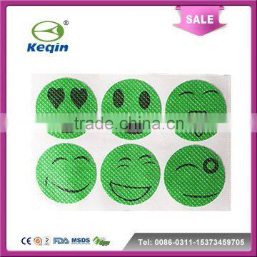 green smile face cartoon anti mosquito patch