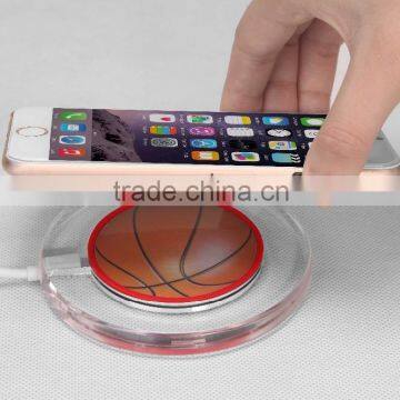 Basketball Design Qi wireless charger power bank,wireless cell phone charger