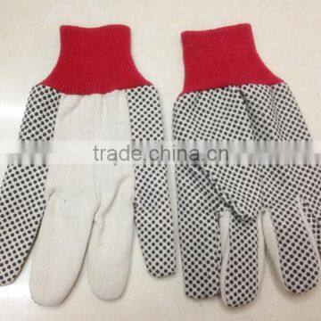 Polyester PVC Dotted White Cotton Work Labor Gloves photo-6