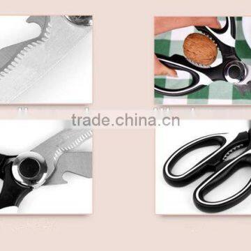 Multifuctional Plastic and Rubber Handle Special Blade Kitchen Scissor