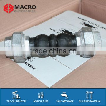 Double Sphere Expansion Rubber Joints Threaded Union Type