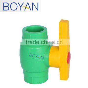 BOYAN plastic ppr green white ball valve