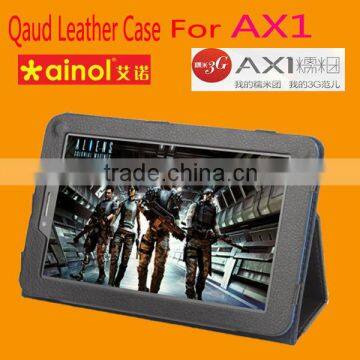 Free shipping for Ainol AX1 quad core holster, 7 inch flat computer leather, high-quality, leather case, wholesale price, gifts