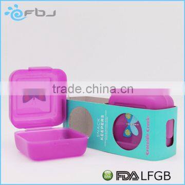 ~ Cute cartoon plastic mini food container with Lid