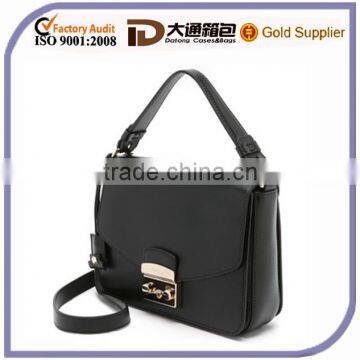 2016 Black PU Leather Lady Handbags Fashion Bags