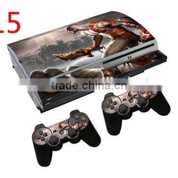 Skin Sticker Cover Decal For PS3 PlayStation Super Slim 4000 + 2 Controllers