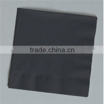 16*16" Environment-Friendly disposable black paper napkin printed napkin or color napkin