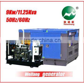 9kw Weifang Silent Generator Powered by Weifang 2100D (Best qualty)