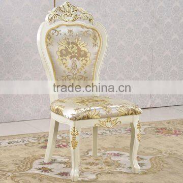 Solid rubber wood Upholstered seat gold banquet hall chairs for sale