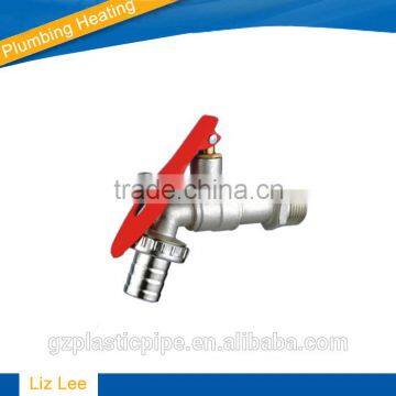 Nickel plated brass bibcock with Aluminium Handle