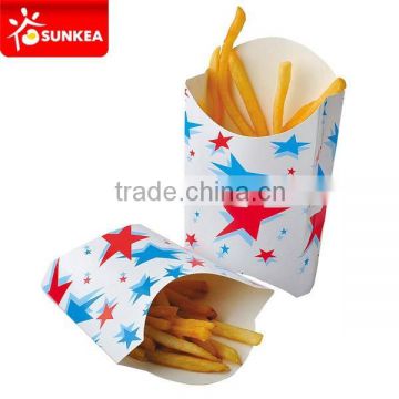 Paper french fries box, disposable french fries box