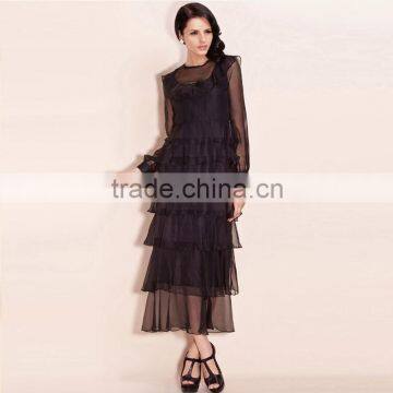 New Fashion Wholesale Transparent Ladies Evening Dress