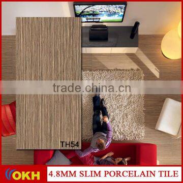 Slim 1200x600x4.8mm porcelain tile wood design