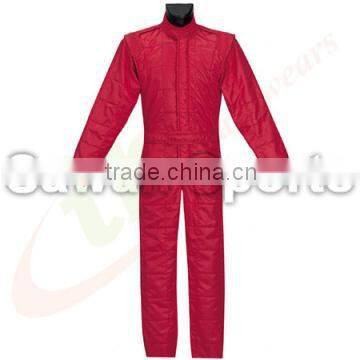 Dark Red Color Racing Suit