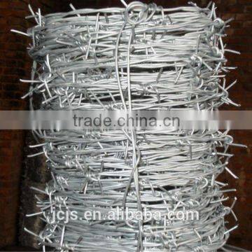galvanized barbed wire