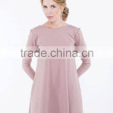 Dusty Rose Dress Dress With Pockets Spring Dress photo-5