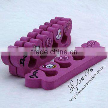 soft feeling comfortable color finger toe spacers