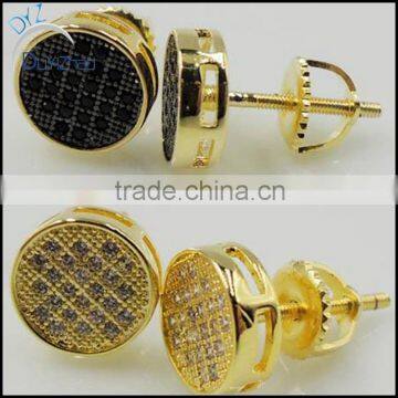 fashion micropave cheap wholesale brass cz earrings jewelry