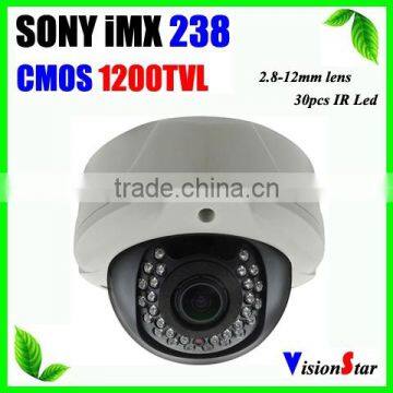 30pcs IR leds Long IR Distance CCTV Camera 1200TVL Varifocal Lens Camera 25M IR Vandalproof Outdoor Infrared 2.8-12mm Camera