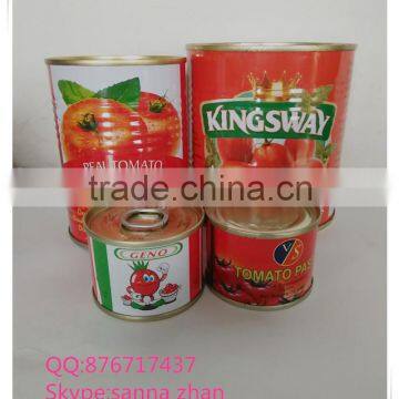 good quality natural fresh canned tomato paste