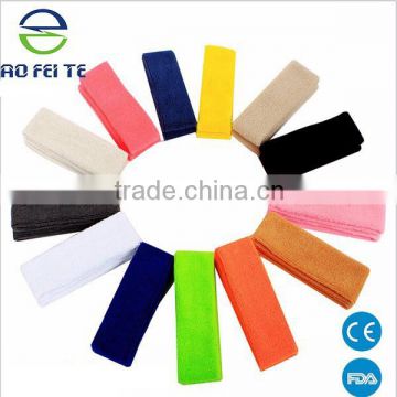 Alibaba express Neon Colored Custom Cotton elastic headband for Sports